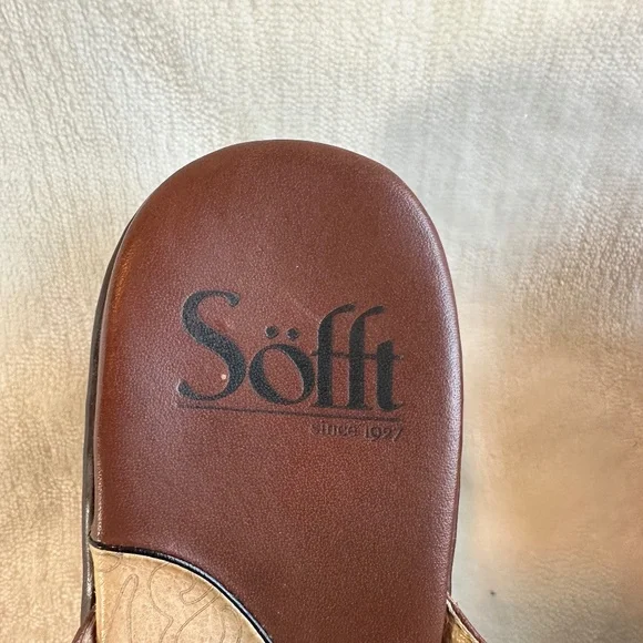 Sofft Brown Leather Womens Sandle Size 8M - Picture 4 of 10